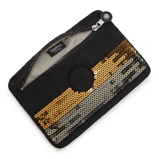 Kipling Rumi Slim Case Bags Black Retro Sequins | CA 2170SG